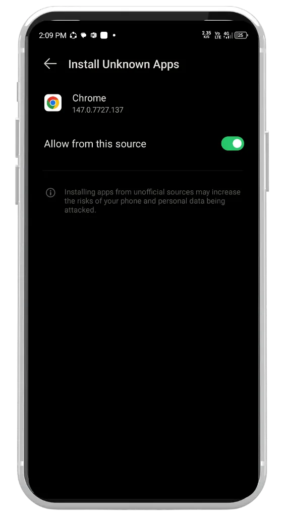 Install unknowm resource